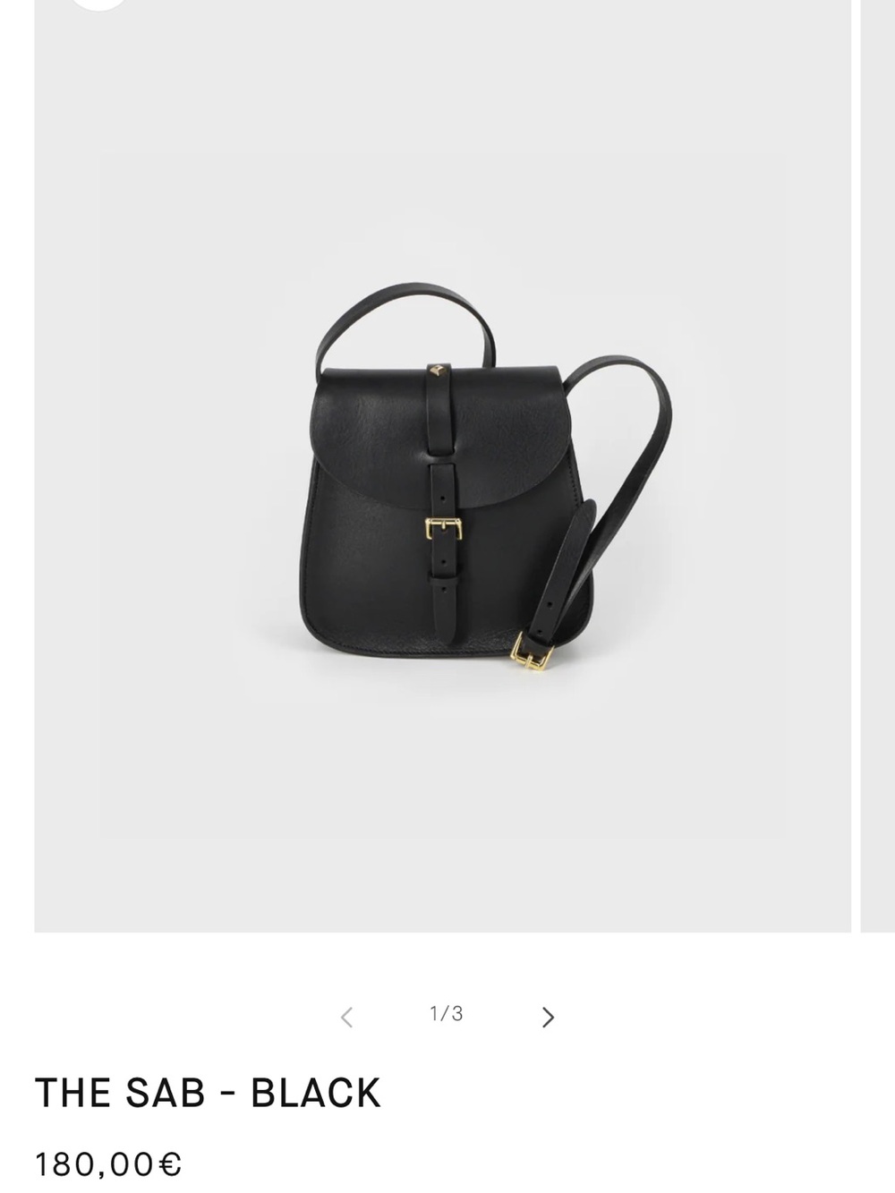 Herbert Frere Soeur The Sab Leather Crossbody Bag - Black
